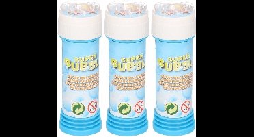 3x Flesjes/busjes bellenblaas 50 ml speelgoed voor kinderen - Uitdeelspeelgoed/weggevertjes