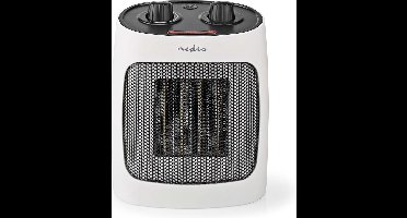 Nedis Keramische PTC-Ventilatorkachel - 1000 / 2000 W - 2 Verwarmingsmodi - Instelbare thermostaat - Oververhittingsbeveiliging - Omvalpreventie