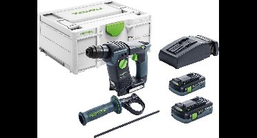 Festool BHC 18 HPC4,0 I-Plus 18V Li-Ion accu boorhamer set (2x 4,0Ah) in systainer - 1,8J - 68mm