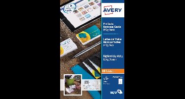 AVERY visitekaarten 185 g/m², 10 per blad, 250 stuks 5 stuks