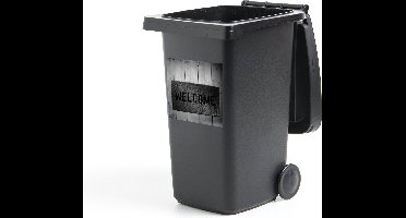 Container sticker Een close-up van een mat - zwart wit - 40x40 cm - Kliko sticker