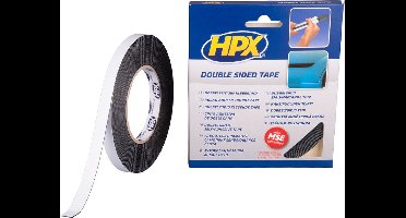 Dubbelzijdige PE bevestigingstape - zwart 12mm x 10m