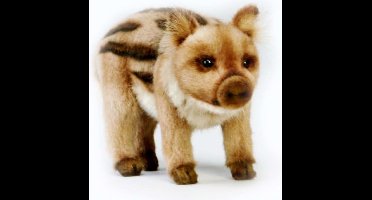 Hansa pluche wild zwijn knuffel - 23 cm - staand - dieren knuffels - zwijnenknuffel - realistisch