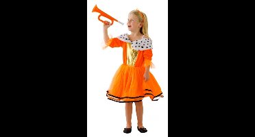 Oranje Koninginnen jurk voor meisjes 3-5 jaar (S)