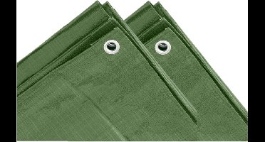 Benson Afdekzeil - 2x - groen - polypropyleen - 2x3 m - grondzeil - dekkleed