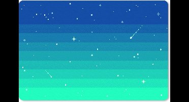 Muismat XXL 90x60 cm - Bureau onderlegger - Bureau mat Gaming - Sterren - Pixel Art - Bureaumat - Gaming mousepad xl - Bureaulegger groot - Computer deskmat - Geschikt voor Gaming Muis en Gaming PC set