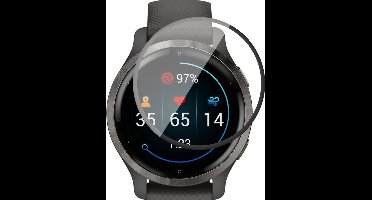 Screenprotector geschikt voor Garmin Venu 2s - PET Glasfolie Full Screen Protector