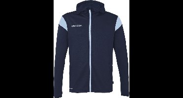 Uhlsport Squad 27 Jas Met Kap Heren - Marine / Hemelsblauw | Maat: XL