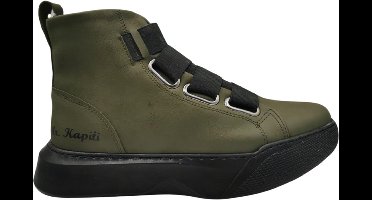 MadamPaola-Heren Sneakers-Hoge zool-schoen met ronde zool-winterschoenen heren-winterschoenen heren-winter schoenen dames-winter schoenen heren-winter schoenen-heren winter schoenen-warm schoenen-schoenen boots-schoen-shoenenenKleur groen-Maat 44