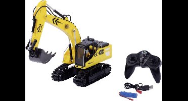 Revell RC voertuig Landbouwvoertuigen - 24638 RC Graafmachine -Mini Digger 2.0- - Geel - 2,4GHz RC Model Kant en Klaar - 1:18