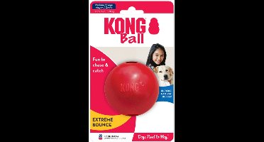 Kong Bal Medium - Bal - Diameter 8 cm - Rood