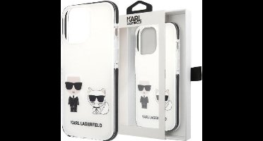 Karl - Lagerfeld - KLHCP13STPEKCW hoesje voor iPhone - 13 - mini - hardcase - wit - Karl&Choupette