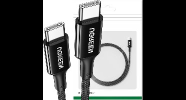 Ugreen - US557 - USB-C/USB-C PD-kabel 100W 1m - zwart