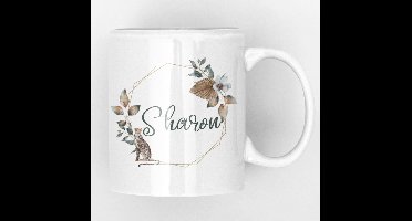 Mok met panter en naam