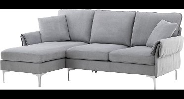 Toulouse bank chaise longue bank linkse grijs.