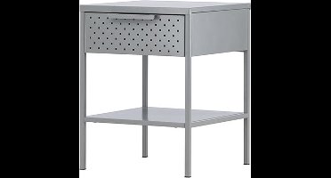 Sacs nachtkastje 1 lade, 1 plank lichtgrijs.