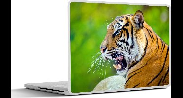 Laptop sticker - 14 inch - Tijger - Natuur - Kop - 32x5x23x5cm - Laptopstickers - Laptop skin - Cover
