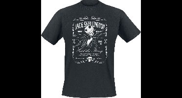 The Nightmare Before Christmas Jack Skellington Label Heren T-shirt - zwart - S