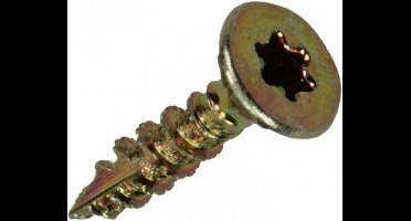 Spaanplaatschroef Zelfborend Geel Verzinkt 165 stuks 3,5 x 16 mm