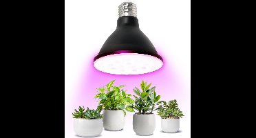 LED Groeilamp / Kweeklamp E27 | 9 Watt | 38D | 300 lumen | Zwart | PLANTY