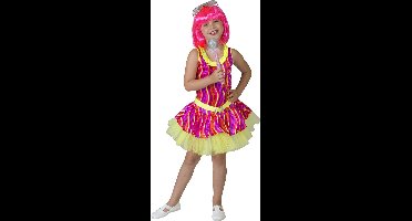 Neon disco jurkje kind - Maat 152