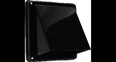 Nedco BV RVS buitenrooster schuine kap Ø100mm zwart