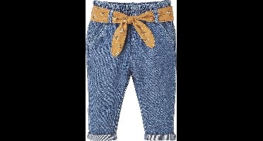Vertbaudet Babyjeans met stoffen riem