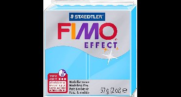 FIMO effect ovenhardende boetseerklei standaard blokje 57 g - neon blauw
