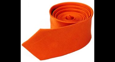 New Age Devi - Skinny Stropdas in Effen Oranje