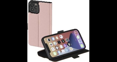 Hama Booklet Single 2.0 Cover Hoesje geschikt voor iPhone 13 Pro Max - Pasvakjes - Magnetische sluiting - Standfunctie - Roze