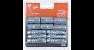 Dievenklauw - Verzinkt - Staal - Nemef - Nemef 2826 dievenklauwen per 12 stuks