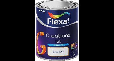Flexa Creations Lak Zijdeglans Wit - Acryl - 1 Liter