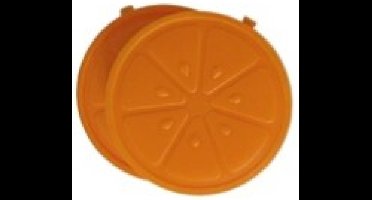 2x stuks grote ijsblokken - sinaasappel - herbruikbaar - 9 cm - Gekoelde drankjes maken - IJsblokjes