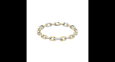 TI SENTO Dames Armband - 925 zilver - Zirkonia met geel verguld - Maat L - 23052ZY