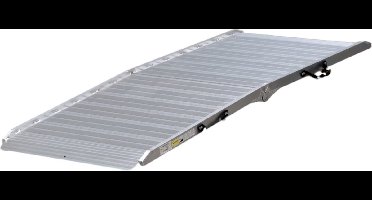 Oprijplaat aluminium 400kg 2130 x 900mm inklapbaar bruikbare breedte 850mm MW Tools AOP2004