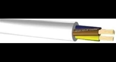 VMVL snoer H05VV-F wit 2x1,5 mm2 rol 50 meter