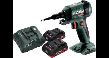 Metabo BP 18 LTX BL accu blaaspistool 18 V borstelloos + 2x LiHD accu 4.0 Ah + lader