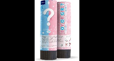 Party Popper Gender Reveal 15cm 2 stuks
