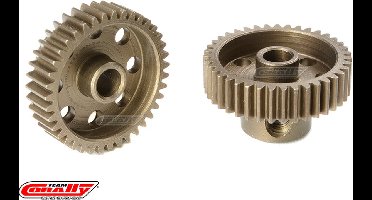 Team Corally - 64 DP Motortandwiel - Kort - Gehard staal - 39 Tanden - Motoras dia. 3.17mm