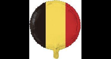Helium ballon Belgische vlag 45cm | per stuk