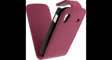 Samsung Galaxy Ace Hoesje - Xccess - Serie - Kunstlederen Flipcase - Roze - Hoesje Geschikt Voor Samsung Galaxy Ace