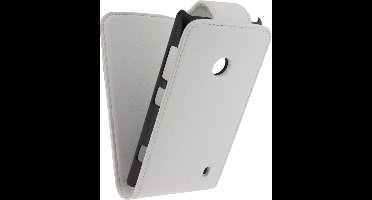 Xccess Leather Flip Case Nokia Lumia 520 Wit