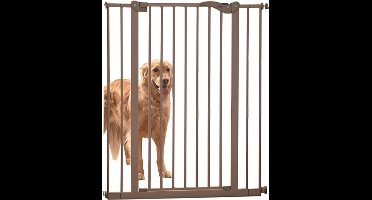 Savic dog barrier afsluithek - hondenhek grijs (74-84X107 CM)