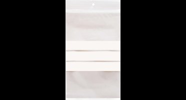 100x gripzakjes met schrijfvlak 16x25cm