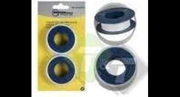 Teflontape, dichtingstape 2 stuks, ideaal voor een waterdichte verbinding