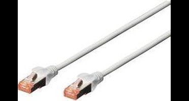Digitus DK-1644-100 RJ45 Netwerkkabel, patchkabel CAT 6 S/FTP 10.00 m Grijs Halogeenvrij, Verdraaide paren, Snagless, V