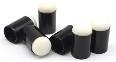 Spons - Schmink - Vinger Daubers schuim - vinger schilderen ambachtelijke set - 10 stuks