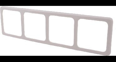 Peha Standaard Inbouw Afdekplaat - 4-voudig - Crème