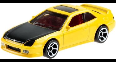 Hot Wheels Auto J-imports '98 Honde Prelude 7 Cm Geel/zwart