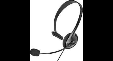 Renkforce On Ear headset Telefoon Kabel Mono Zwart Volumeregeling, Microfoon uitschakelbaar (mute)